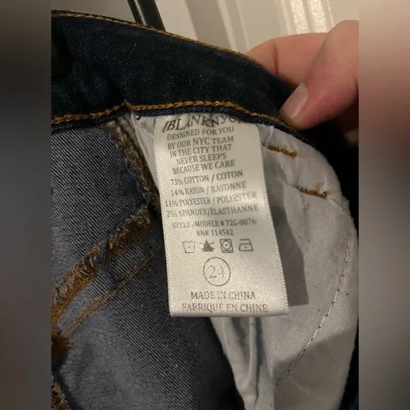 Blank NYC Blue A-Line Jean Skirt Snap Buttons Rodeo Western Chic Cotton Rayon 24 - Picture 15 of 15